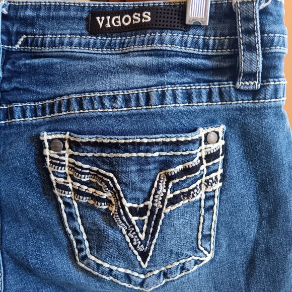Vigoss Womens Jeans s 12 Heritage Fit Denim Capri Jeans 36" - Picture 5 of 6